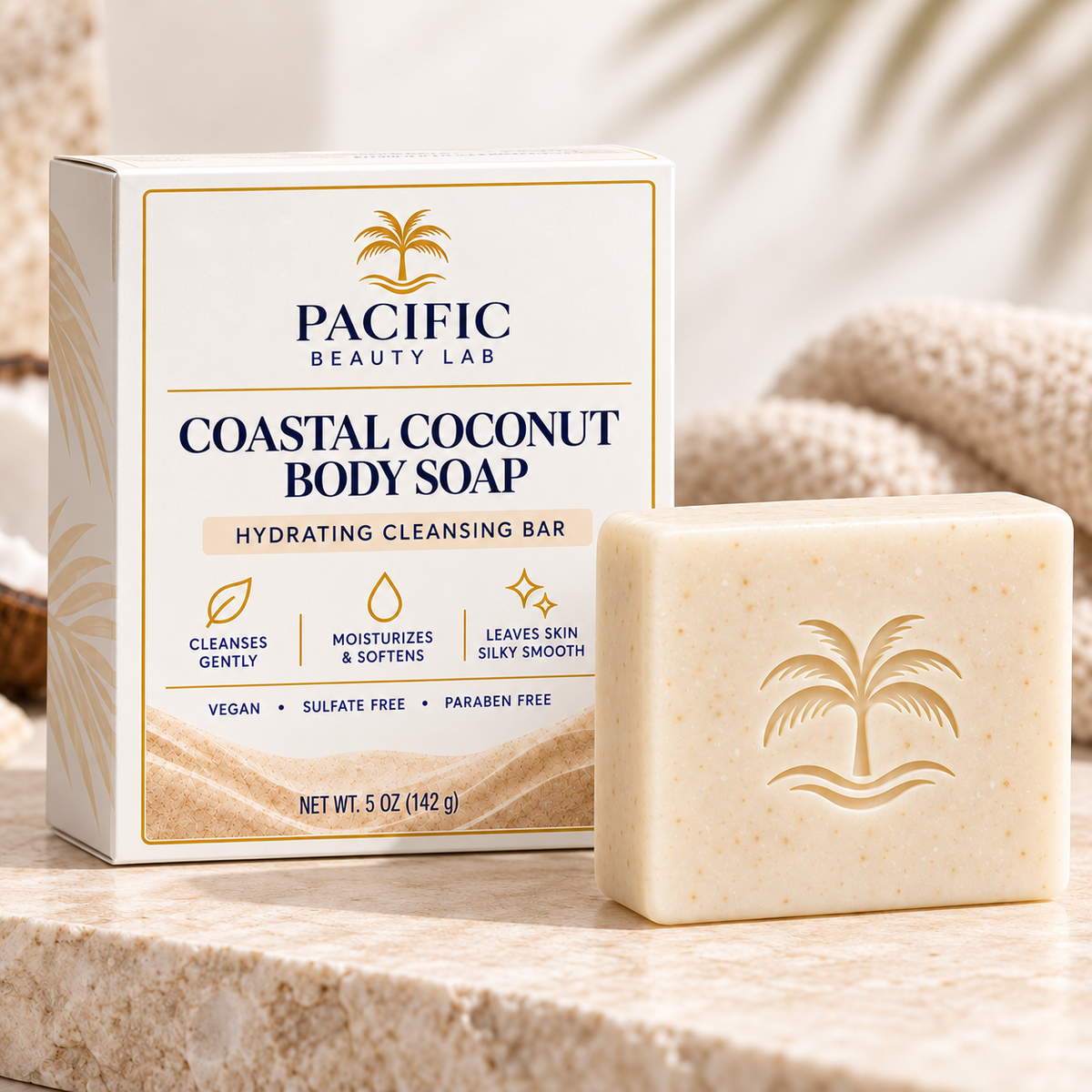 Pacific Beauty Lab Coastal Coconut Body Soap