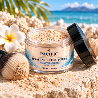 Coastal Clean Spray Tan Setting Powder – 1 oz Jar