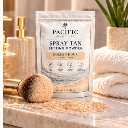 Golden Hour Spray Tan Setting Powder – Matte Finish, 3 oz