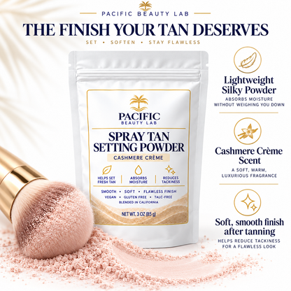 Pacific Beauty Lab Spray Tan Setting Powder – Cashmere Crème – 3 oz