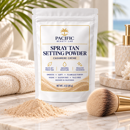 Pacific Beauty Lab Spray Tan Setting Powder – Cashmere Crème – 3 oz