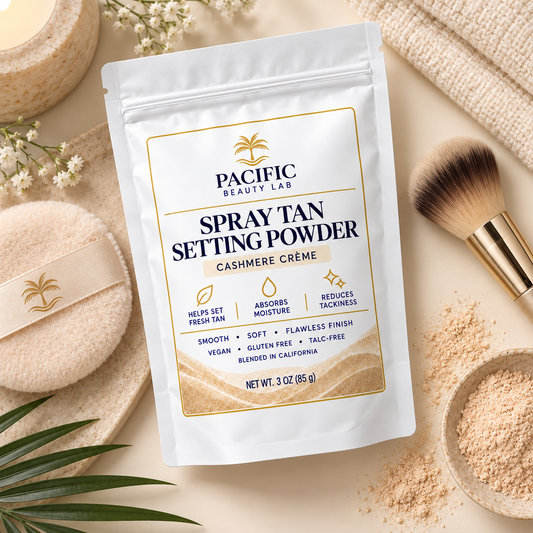 Pacific Beauty Lab Spray Tan Setting Powder – Cashmere Crème – 3 oz